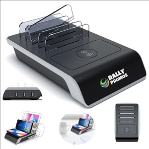 Desktop Charger Station With Wireless Charging